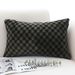 SOGA 2X 30cm Urban Light Luxury Dark Green Checkered Lumbar Throw Pillow_maomaolike.com