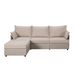 93.7' Sectional Sofa With Ottoman_maomaolike.com