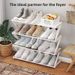Z-Shaped Simple Home/Dormitory Multi-Tier Compact Shoe Rack Dust-Proof Shoe Storage Space Shoe Cabinet_maomaolike.com