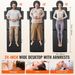 VEVOR Portable Massage Table 24" W, 2 Folding Lightweight Massage Table, 8-Level Height Adjustable Salon Tattoo Bed, Spa Table With Headrest, Armrests, Hand Pallet & Carrying Bag, 600LBS_maomaolike.com