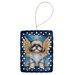 Shih Tzu My Angel Porcelain Ornament Christmas Tree Hanging Decorations For Home Christmas Holiday, Rectangle, Gift, Multicolor_maomaolike.com