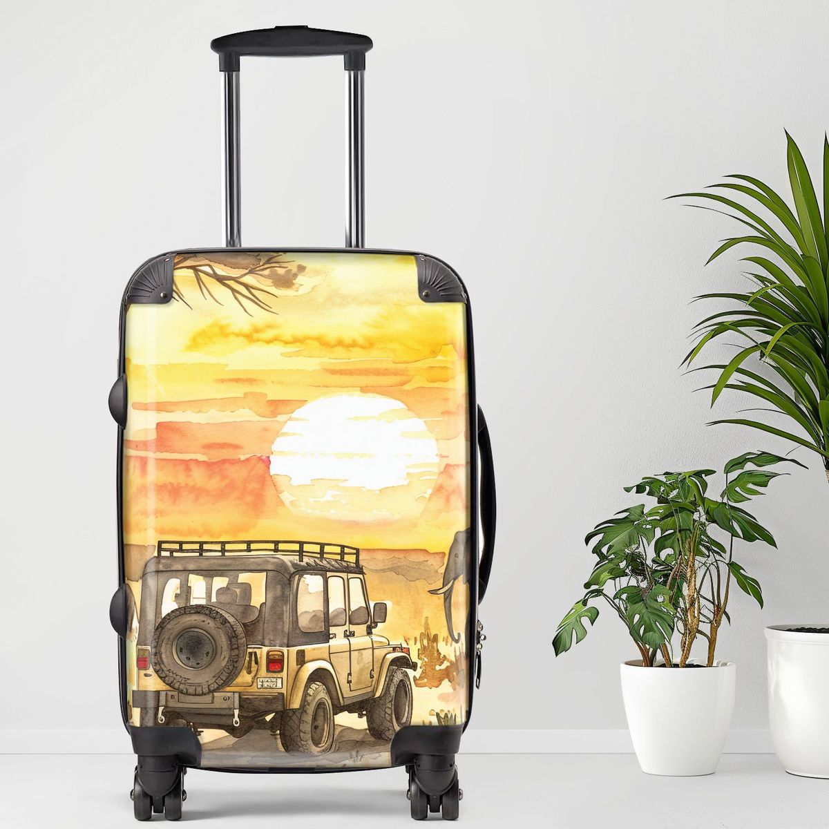 Airedale Terrier Luggage20/24/28 Inch Luggage, Carry-On, Custom Luggage, Luggage Set, Suitcase, Travel, Vacation, Cabin Suitcase, Custom Suitcase, Personalized Luggage_maomaolike.com