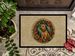 Lakeland Terrier Christmas Flowers Doormat Front Door Mat Indoor Outdoor Rugs For Entryway, Non Slip Washable Low Pile, 24H X 36W_maomaolike.com