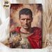 Roman Military Leader Portrait Painting Poster, Realistic Rich-toned Historical Figure Poster, Sophisticated Historical Decor Ideal For Home, Office_maomaolike.com