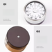 Mechanical Kitchen Timer Mini Household Cooking New Magnetic Visual Learning Self-discipline Reminder_maomaolike.com