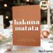 Hakuna Matata Themed Painting Poster, Warm Brown Minimalist Typographic Poster, Delivers Care-free Positive Message For Living Room, Bedroom Or Office_maomaolike.com