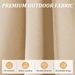 Round Cantilever Umbrella With Center Pole, Beige Base Not Included_maomaolike.com