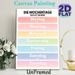 German Days Of The Week Painting Poster, Soft Gradient Color Block Poster, Clear Bilingual Layout To Learn German Weekdays, Suitable For Study Rooms_maomaolike.com