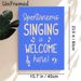 Music Slogan Painting Poster, Vibrant Blue Typographic Poster, Cheerful Music-themed Decor Ideal For Living Room, Music Studio Or Casual Home Spaces_maomaolike.com