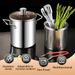 304 Stainless Steel Fry With Basket And Lid Food Grade Fryer Multifunctional Deep Frying Pot 3.2Quart_maomaolike.com