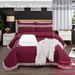 5pcs Big Lace Edge European Noble Bedding Set, Tassel Pendant ,Bamboo Fiber Bedspread Set_maomaolike.com