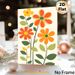 Retro Floral Painting Poster, Vibrant Minimalist Graphic Flower Poster, Cheerful Warm-toned Design, Ideal For Living Room, Bedroom And Office_maomaolike.com
