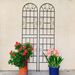 4 Pack Metal Garden Trellis 86.7" X 19.7" Rustproof Trellis For Climbing Plants Outdoor Flower Support Black_maomaolike.com