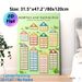 Addition And Subtraction Number Houses Math Table Painting Poster, Colorful House-shaped Number Chart Poster, Practical Arithmetic Learning Aid For_maomaolike.com