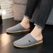 Extra-large Slippers For Winter With Footbed Non-slip Sole Comfortable Fuzzy Soft Men's Warm Fleece Cozy Slides_maomaolike.com