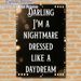 Sassy Quote Painting Poster, Vintage Film Strip Bordered Retro Typography With Warm Bokeh Poster, Bold Witty Statement Ideal For Bedroom, Living Room_maomaolike.com