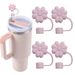 Flower Straw Cover Solid Color Soft Silicone Silicone Straw Cap Hot Sale Food Grade Silicone Dust Cap Anti-fouling Cover_maomaolike.com
