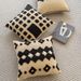 New High-End Three-Dimensional Towel Embroidery Nordic Ins Style Sofa Decorative Cushion Internet Celebrity Zebra Pillow_maomaolike.com