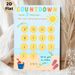 Summer Vacation Countdown Painting Poster, Vibrant Beach-themed Poster, Cheerful 14-day Countdown Chart To Track Days Until Summer Break, Ideal For_maomaolike.com