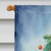 Dachshund Christmas Reindeer House Flag Large Porch Sleeve Pole Decorative Outside Yard Banner Artwork Wall Hanging, Polyester, House Size, Multicolor_maomaolike.com