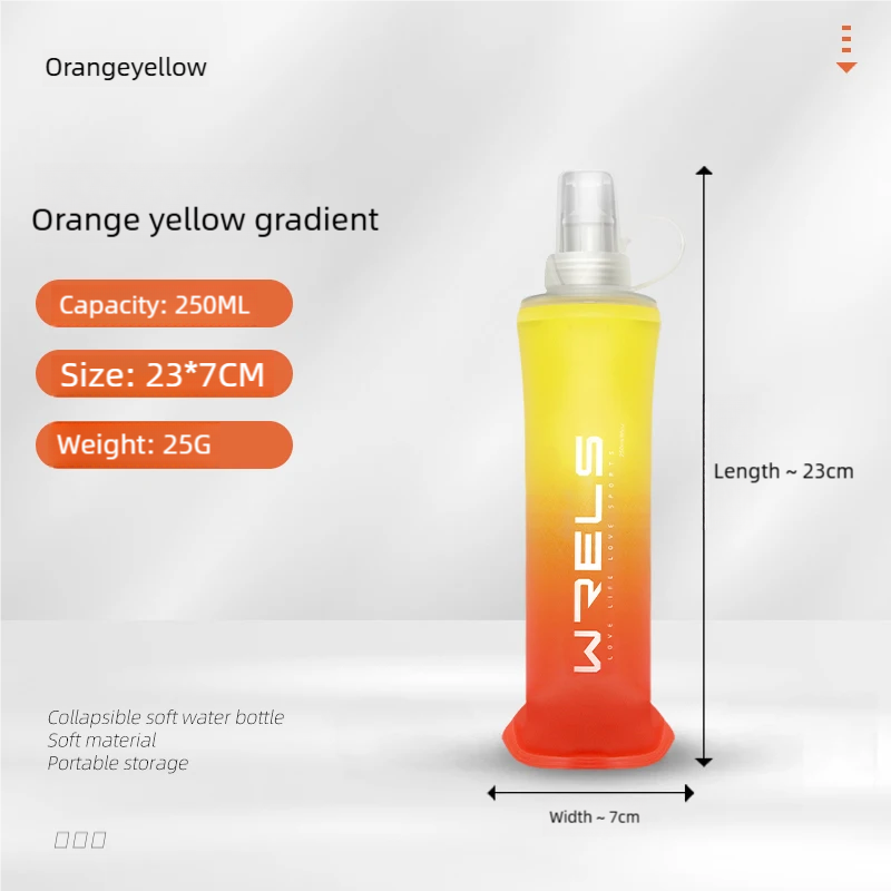 Sport TPU Folding Soft Flask Drink Portable Bottle High Flow Running Hiking Bicycle Fitness Water Bag_maomaolike.com
