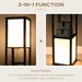 Modern Shelf Floor Lamp With Dual Ambient Light, Standing Lamp Living Room, Bedroom, 10.25"x10.25"x61.5", Black_maomaolike.com