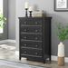 Modern 5 Drawers Dresser 5 Drawers Cabinet,Chest Of Drawers Closet Organizers And Storage Clothes Storage Drawers Cabinet For Living Room, Farmhouse Dresser Organizer WHITE_maomaolike.com