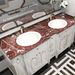 Thickened Marble Sticker Wallpaper Stone Waterproof Kitchen Countertop Desktop Purple Red Wall Self-Adhesive_maomaolike.com