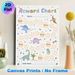 Dinosaur Themed Reward Chart Painting Poster, Cute Pastel Cartoon Dinosaur Scene Poster, Practical Tool To Track Progress And Encourage Positive_maomaolike.com