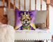 Border Terrier King Of Mardi Gras Throw Pillow Machine Washable, Indoor Outdoor Decorative Pillow For Couch, Bed Or Patio, 14Hx14W_maomaolike.com