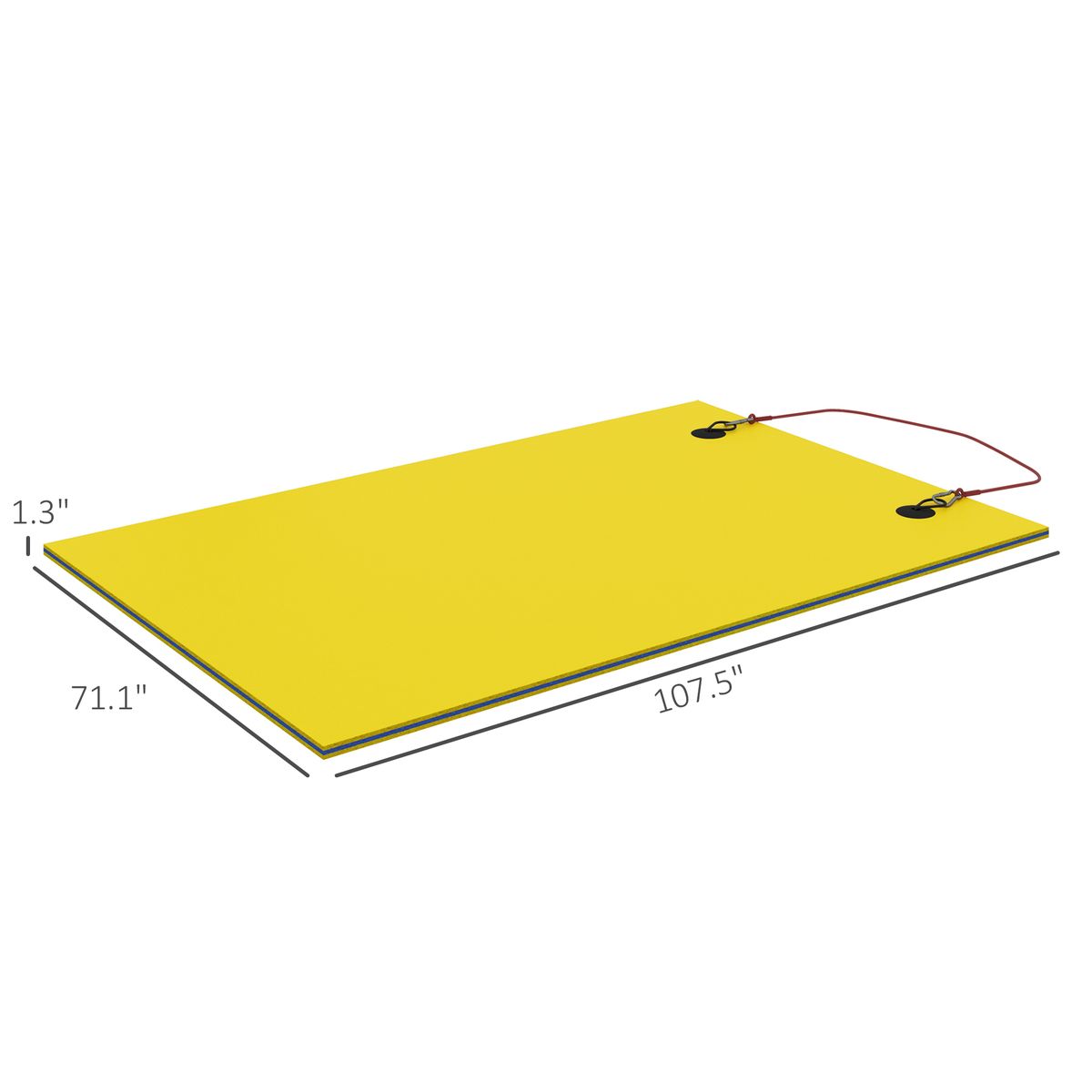 9' X 6' Lily Pad Water Mat For 2 Adults, Floating Water Pad For Lake, Pool, Ocean, Beach, And Boating, Yellow_maomaolike.com