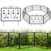 Decorative Garden Fence 8 Pack, 23.5''(H) X 15.3ft (L) Rustproof Metal Fencing Animal Barrier_maomaolike.com