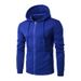 Men's Clothing New Spring and Autumn Style Zipper Hooded Sweatshirt Men's Cardigan Sweatshirt Long Sleeve Solid Color Sweatshirt_maomaolike.com