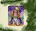 Cavalier Spaniel King Of Mardi Gras Porcelain Ornament Christmas Tree Hanging Decorations For Home Christmas Holiday, Rectangle, Gift, Multicolor_maomaolike.com