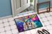 Bearded Collie Hippie Dawg Doormat Front Door Mat Indoor Outdoor Rugs For Entryway, Non Slip Washable Low Pile, 24H X 36W_maomaolike.com