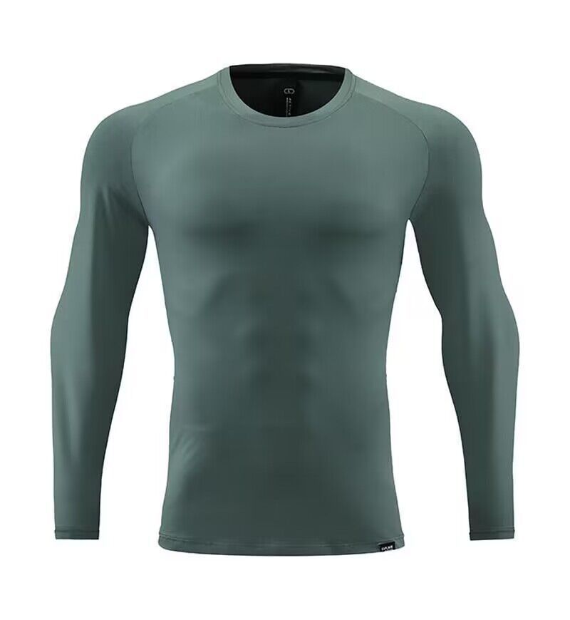 Men's Clothing Long-Sleeved Sports T-Shirt Running Quick-Drying Tights Fitness Breathable Training Outdoor Clothing Round Neck Sweatshirt_maomaolike.com