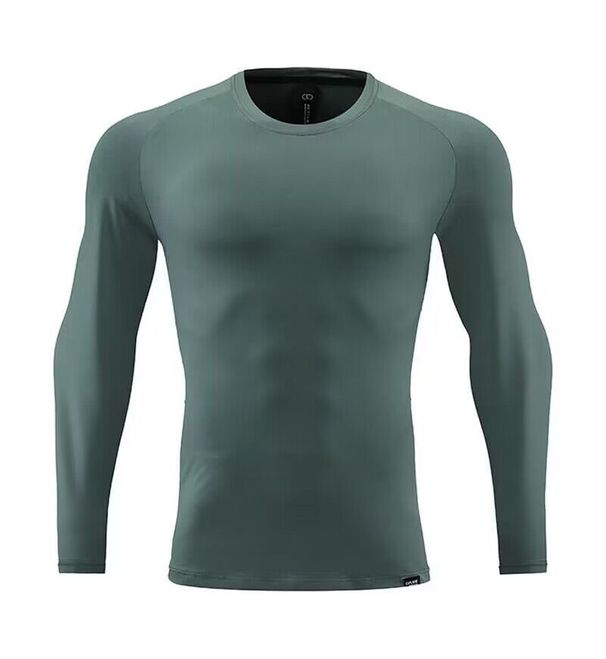 Men's Clothing Long-Sleeved Sports T-Shirt Running Quick-Drying Tights Fitness Breathable Training Outdoor Clothing Round Neck Sweatshirt_maomaolike.com