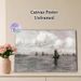 Sea & Sailing Boats Painting Poster, Muted-tone Impressionist-style Poster, Serene Coastal Scene With Sailboats Under Cloudy Sky, Ideal For Living_maomaolike.com
