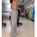 Women's clothing fashion temperament sleeveless hollow shirt high waist wide leg pants two-piece suit_maomaolike.com
