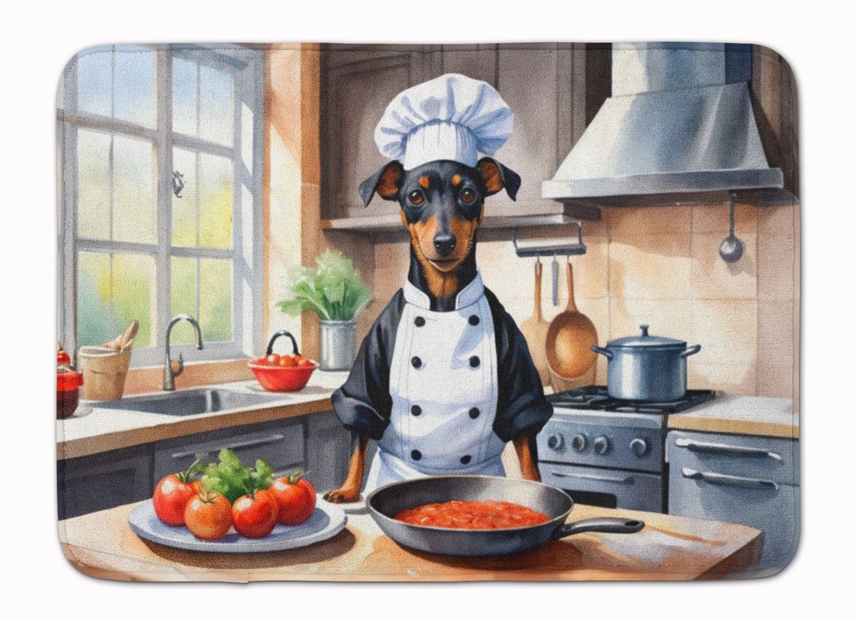 Terrier The Chef Memory Foam Kitchen Mat Machine Washable Anti-Fatigue Mat Cushion Comfort Bath Mat Or Kitchen Rug_maomaolike.com