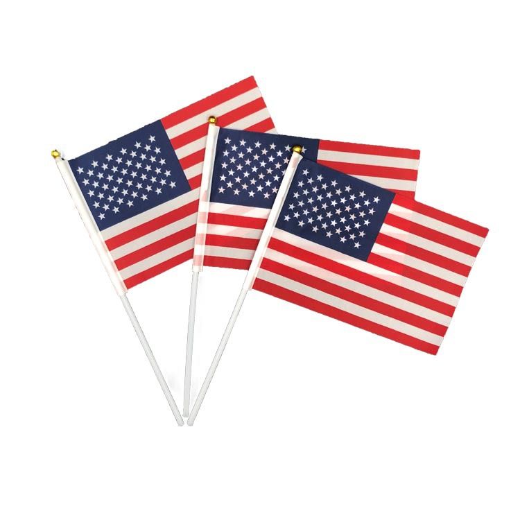 American USA-Canada-Mexico Cup Special Offer 14X21cm No. 8 World National Flags Hand Waving Red Colorful Flag_maomaolike.com
