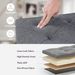 Folding Storage Ottoman Bench, Ottoman Foot Rest, End Of Bed Bench, Storage Chest, For Living Room, Bedroom, Entryway, 43 Inches, Gray_maomaolike.com