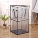 New Foldable Nordic Style Collapsible Laundry Basket, Breathable See-through Mesh Storage Bag For Toys And Clothes_maomaolike.com