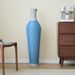 39-Inch Tall Standing Designer Floor Vase - Durable Artificial Rattan - Elegant Two-Tone Dark Brown Finish - Ideal Decor Accent For Living Room, Bedroom, Entryway - Stylish Home Decor Statement Piece_maomaolike.com