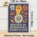 Resistance & Love Themed Painting Poster, Warm-toned Vintage Floral & Raised Fist Graphic Poster, Inspirational Quote Print For Home, Office Wall_maomaolike.com