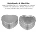 6/12pcs Heart Shape Tinplate Jar For Cream Balm Nail Candle Cosmetic Container Refillable Tea Cans Metal Box Candy Packaging Box_maomaolike.com