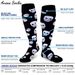 Pressure calf socks, sports-specific socks, skipping rope, pressure socks, thin calf elastic socks, fashionable printed stockings_maomaolike.com