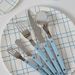 Canada XENIA Taler Flat Heat-Resistant Dinner Salad Fruit Plate Checkerboard Lines Inkjet Bamboo Fiber_maomaolike.com