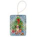 Chesapeake Bay Retriever Christmas Porcelain Ornament Christmas Tree Hanging Decorations For Home Christmas Holiday, Rectangle, Gift, Multicolor_maomaolike.com