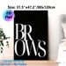 Brows Typography Painting Poster, Minimalist Bold Monochrome Text Poster, Sleek Eye-catching Design, Suitable For Beauty Studio, Bedroom And Living_maomaolike.com
